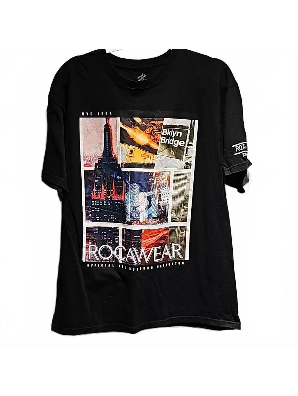 ROCAWEAR BLACK NEW YORK T SHIRT NYC 1999 Mens XL